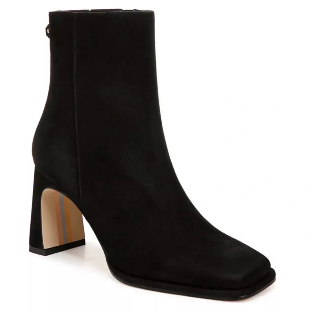 SAM EDELMAN Irie Black Suede Boots Women’s size 9 - Picture 2 of 16